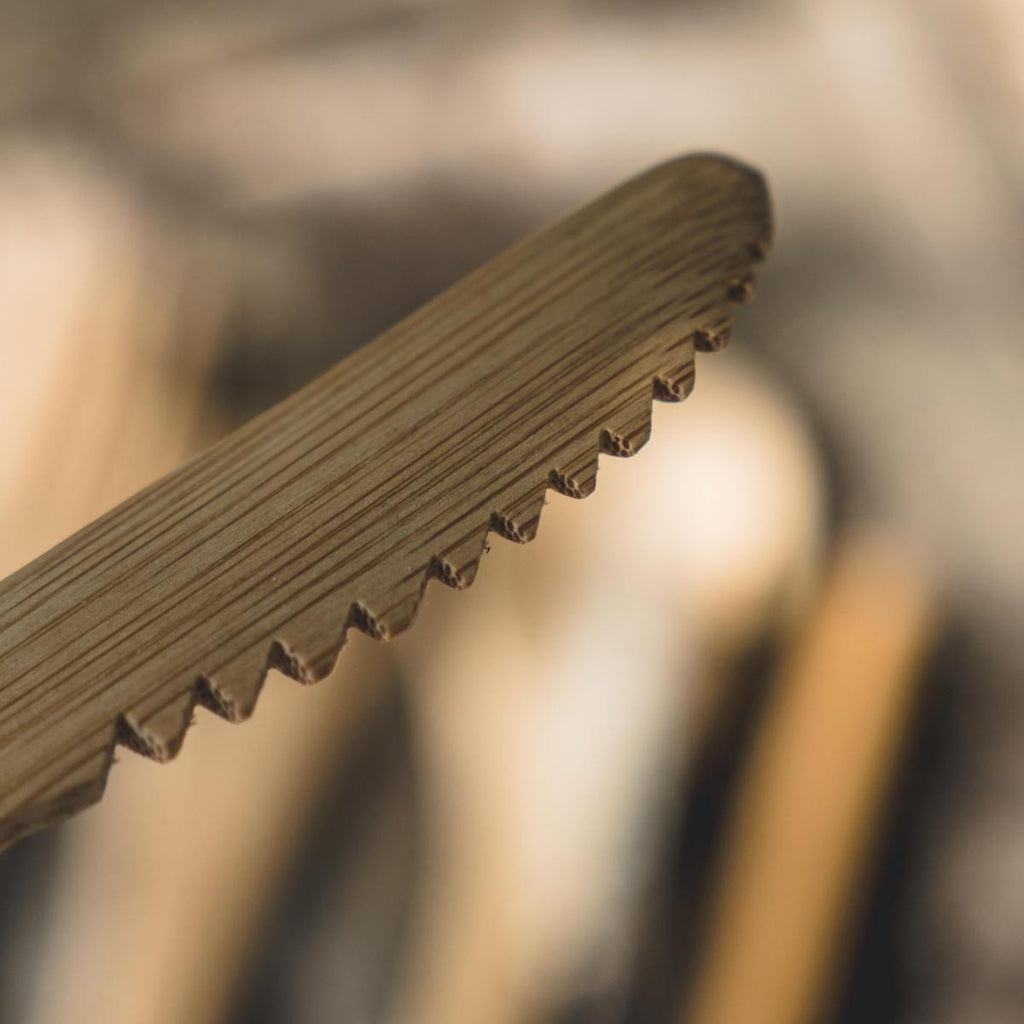 Wild Roots Natural Bamboo Cutlery Set - Khaki