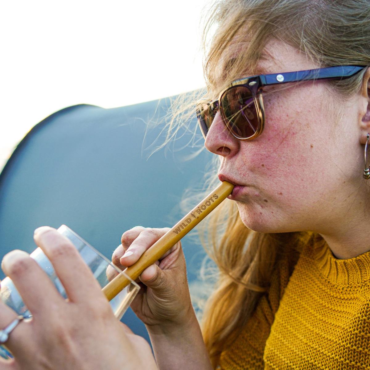 Wild Roots Natural Bamboo Cutlery Set - Khaki