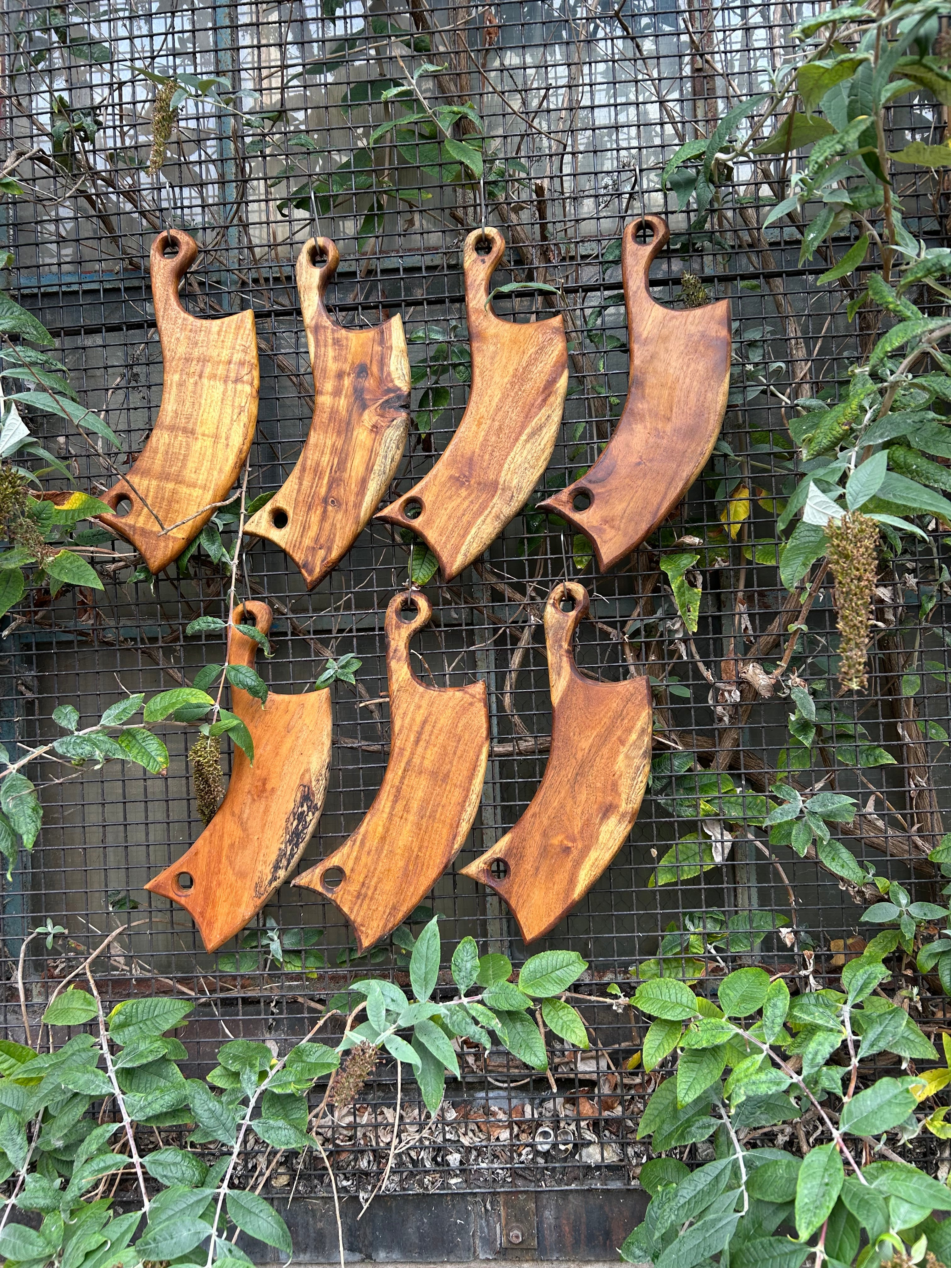 Wild Roots Swamp Teak "Sickle" Charcuterie Board