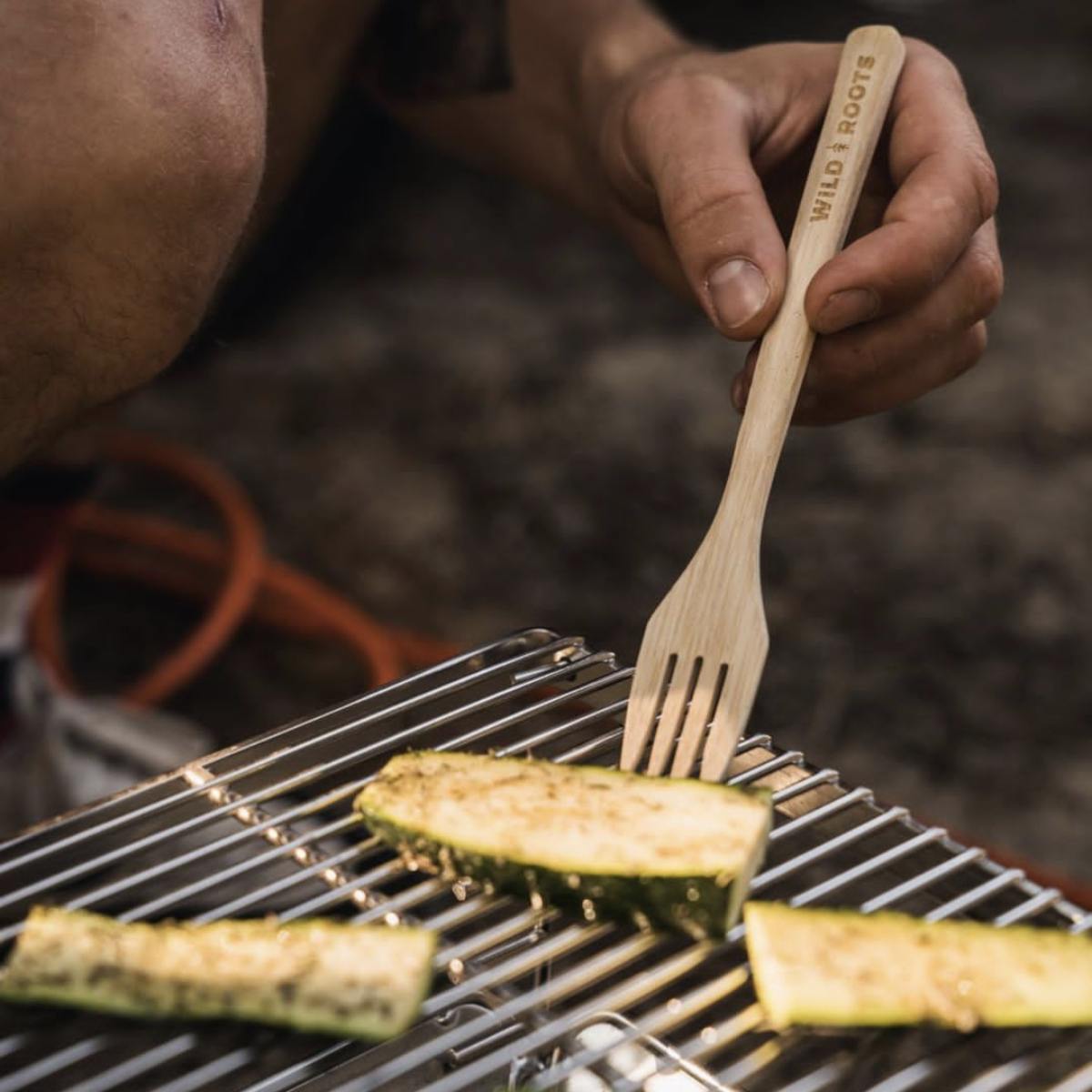 Wild Roots Natural Bamboo Cutlery Set - Khaki