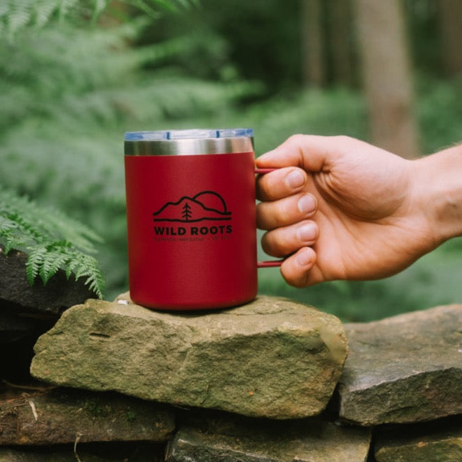 Red Mug on a wall