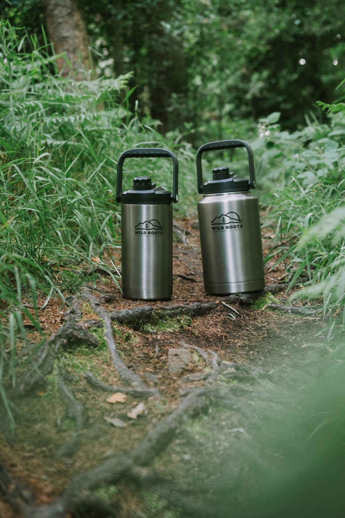 Wild Roots Big Jugs vacuum insulated flask with Handles 1.8L