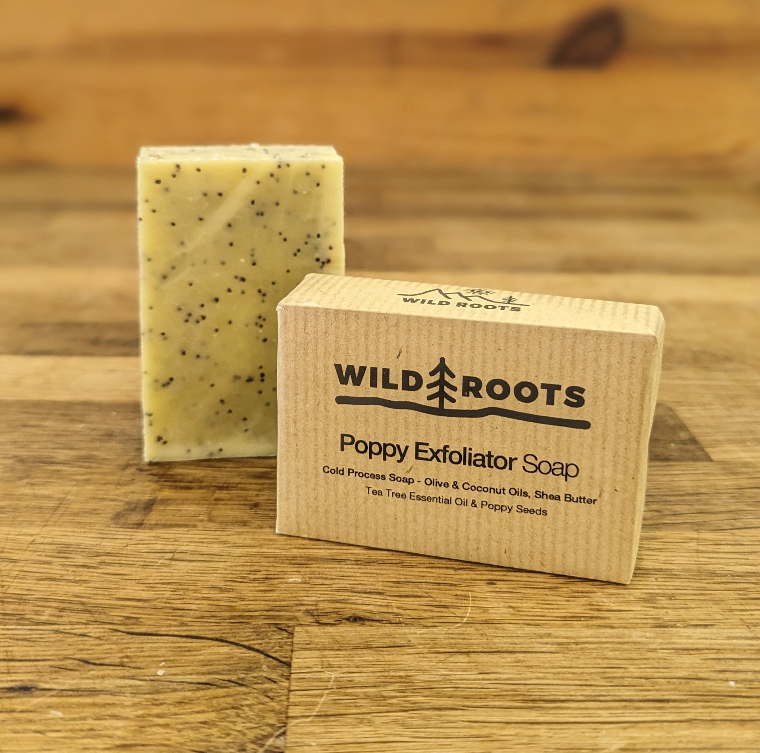 Wild Roots Poppy Exfoliator Soap Hand Made Soap